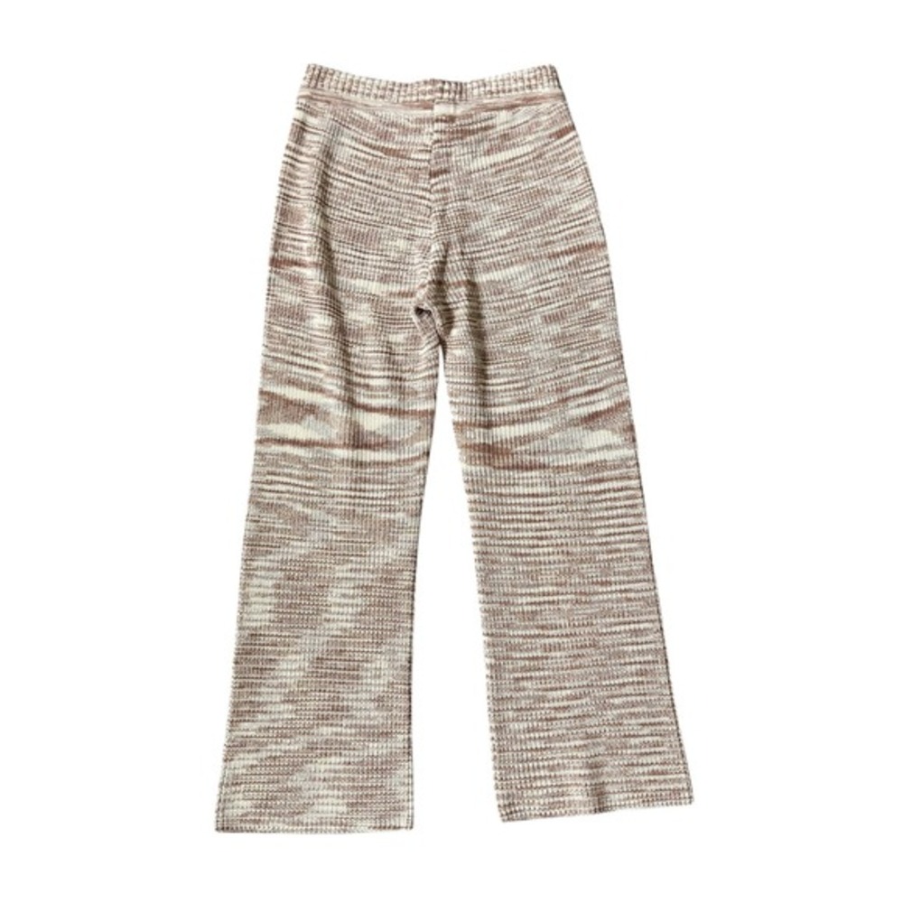 NWT Spiritual Gangster Jordana Wide Leg Space Dye Knit Pants Tan White Sz Medium - Picture 5 of 10